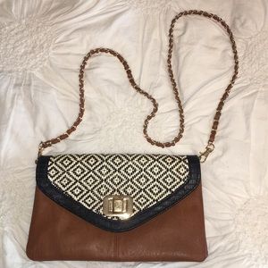 ALDO clutch with shoulder strap